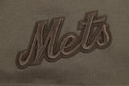 MLB NEW YORK METS NEUTRAL HAUT EN JERSEY DE COTON À ÉPAULES TOMBANTES POUR HOMME (TAUPE FONCÉ)