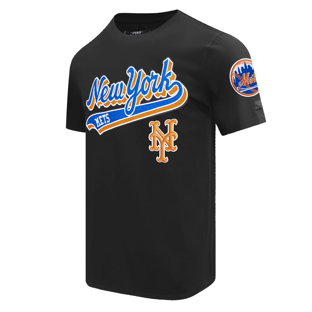 MLB NEW YORK METS SCRIPT TAIL HAUT EN JERSEY SIMPLE POUR HOMME (NOIR)