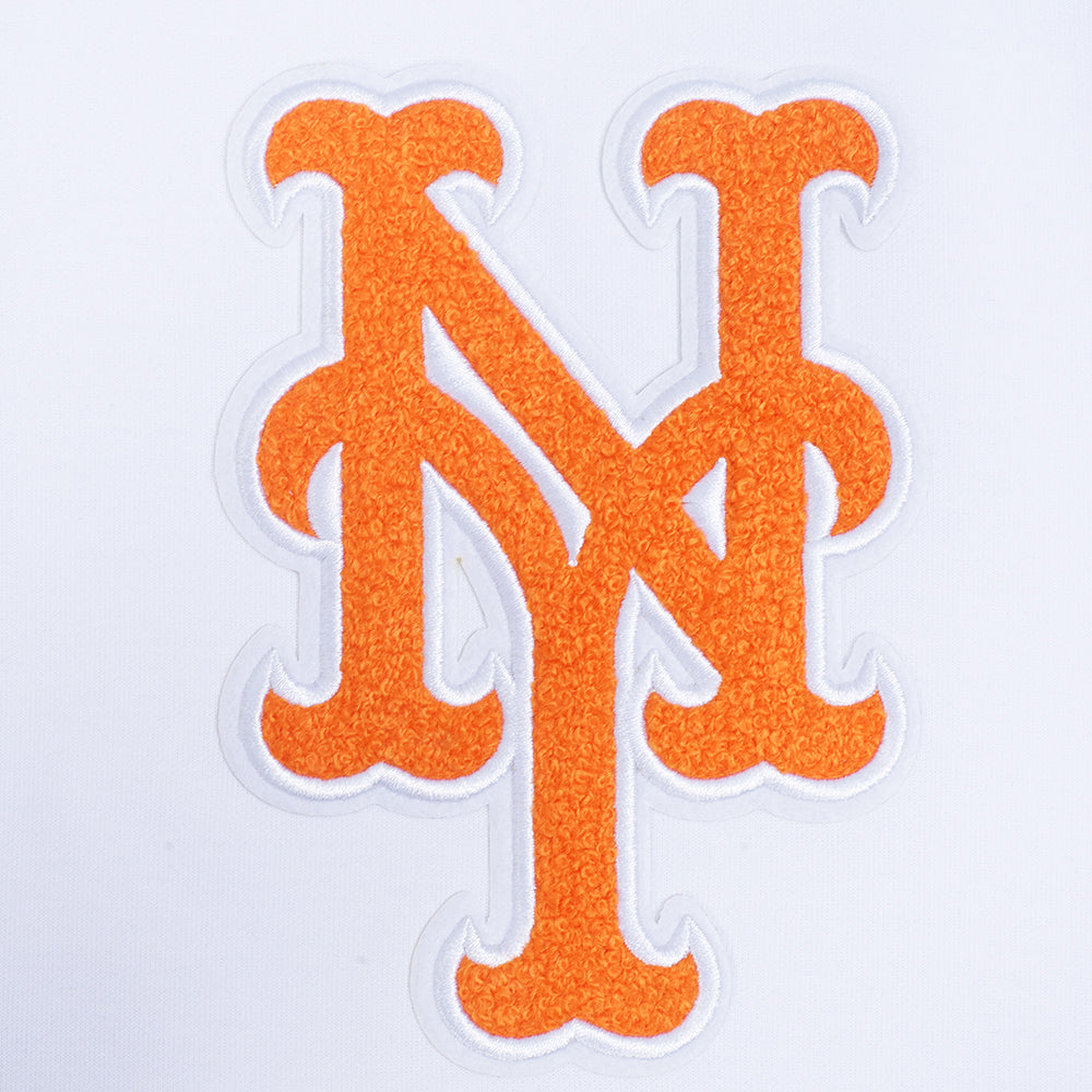 MLB NEW YORK METS SOUVENIR MEN'S WARM UP JACKET (WHITE/ROYAL BLUE)