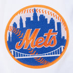 MLB NEW YORK METS SOUVENIR MEN'S WARM UP JACKET (WHITE/ROYAL BLUE)