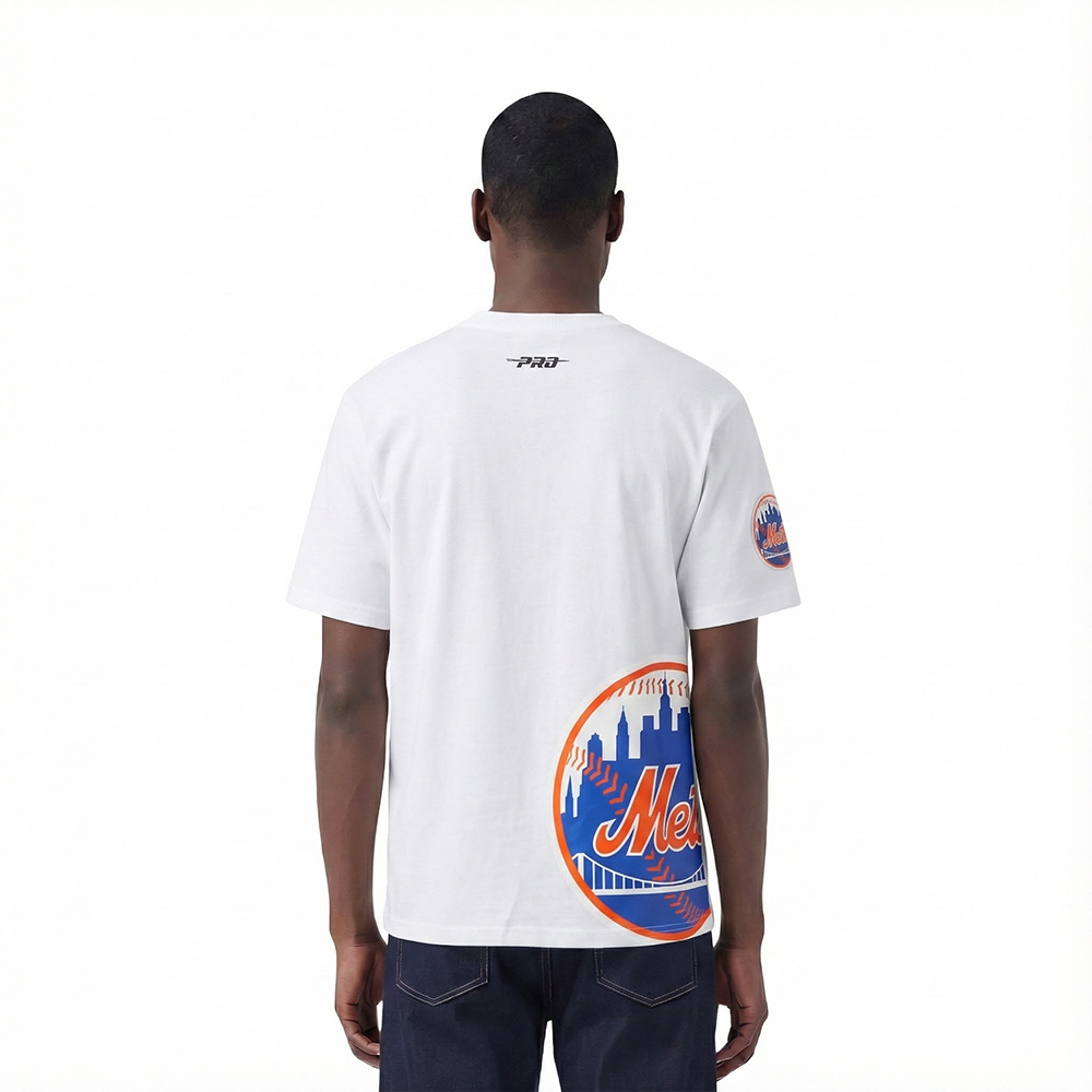 MLB NEW YORK METS LIVING LARGE MEN'S CJ DROP SHOULDER TOP (WHITE)