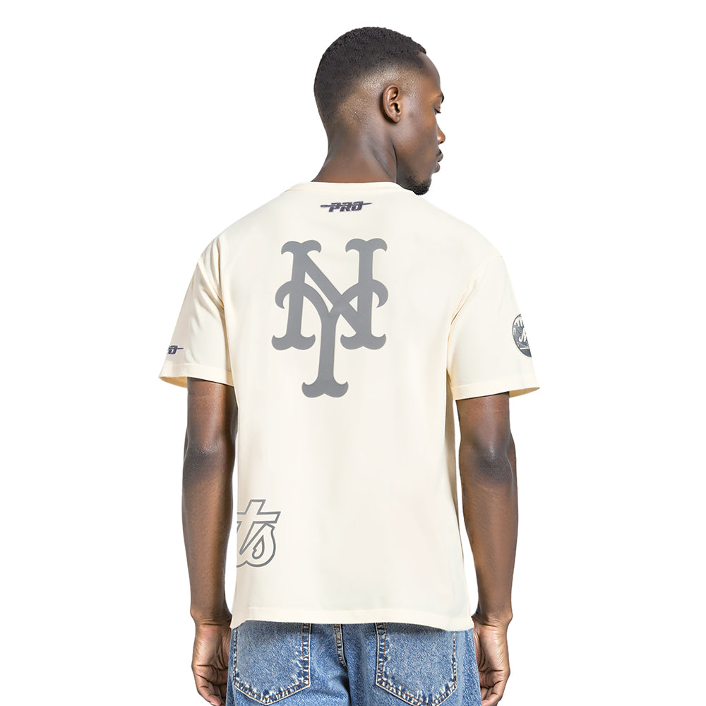 MLB NEW YORK METS STREET TEAM MEN'S CJ DROP SHOULDER TOP (EGGSHELL)