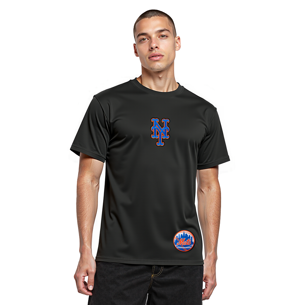 MLB NEW YORK METS WINGSPAN MEN'S CJ DROP SHOULDER TOP v2 (BLACK)