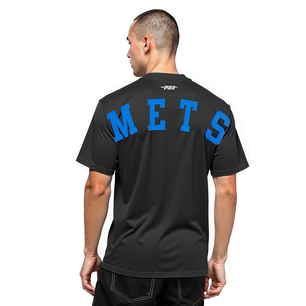MLB NEW YORK METS WINGSPAN MEN'S CJ DROP SHOULDER TOP v2 (BLACK)