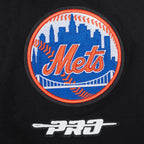 MLB NEW YORK METS CLASSIC CHENILLE HAUT EN JERSEY SIMPLE POUR HOMME (NOIR)