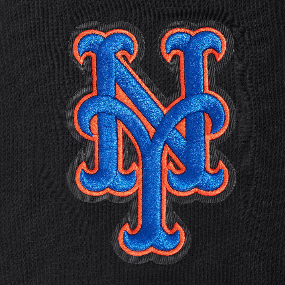 MLB NEW YORK METS CLASSIC CHENILLE HAUT EN JERSEY SIMPLE POUR HOMME (NOIR)