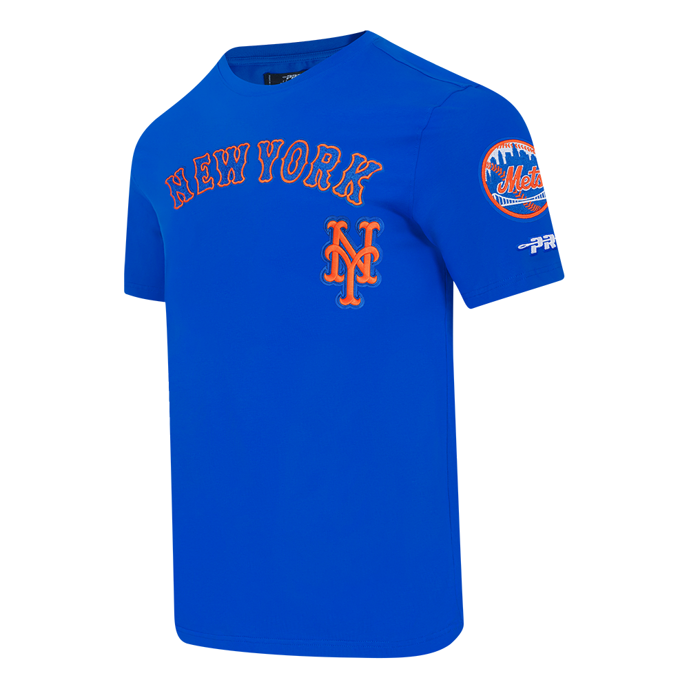 MLB NEW YORK METS CLASSIC CHENILLE HAUT EN JERSEY SIMPLE POUR HOMME (BLEU ROYAL)