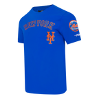 MLB NEW YORK METS CLASSIC CHENILLE HAUT EN JERSEY SIMPLE POUR HOMME (BLEU ROYAL)