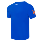 MLB NEW YORK METS CLASSIC CHENILLE HAUT EN JERSEY SIMPLE POUR HOMME (BLEU ROYAL)
