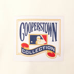 MLB NEW YORK METS RETRO CLASSICS HAUT EN MAILLE DOUBLE POUR HOMME (COQUILLE D'ŒUF/BLEU ROYAL)