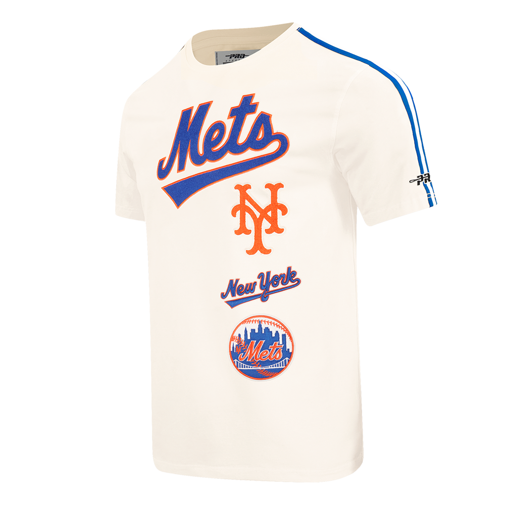 MLB NEW YORK METS RETRO CLASSICS HAUT POUR HOMME (COQUILLE D'ŒUF/BLEU ROYAL)
