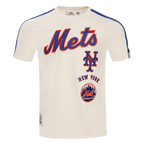 MLB NEW YORK METS RETRO CLASSIC HAUT À RAYURES POUR HOMME (COQUILLE D'ŒUF/BLEU ROYAL)