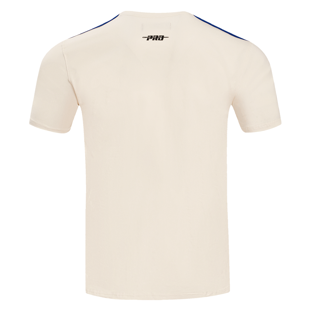 MLB NEW YORK METS RETRO CLASSIC HAUT À RAYURES POUR HOMME (COQUILLE D'ŒUF/BLEU ROYAL)