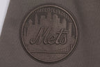 MLB NEW YORK METS NEUTRAL SHORT EN MOLLETON POUR HOMME POUR HOMME (TAUPE FONCÉ)