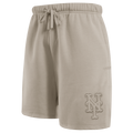 MLB NEW YORK METS NEUTRAL SHORT EN MOLLETON POUR HOMME POUR HOMME (TAUPE)