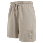 MLB NEW YORK METS NEUTRAL SHORT EN MOLLETON POUR HOMME POUR HOMME (TAUPE)
