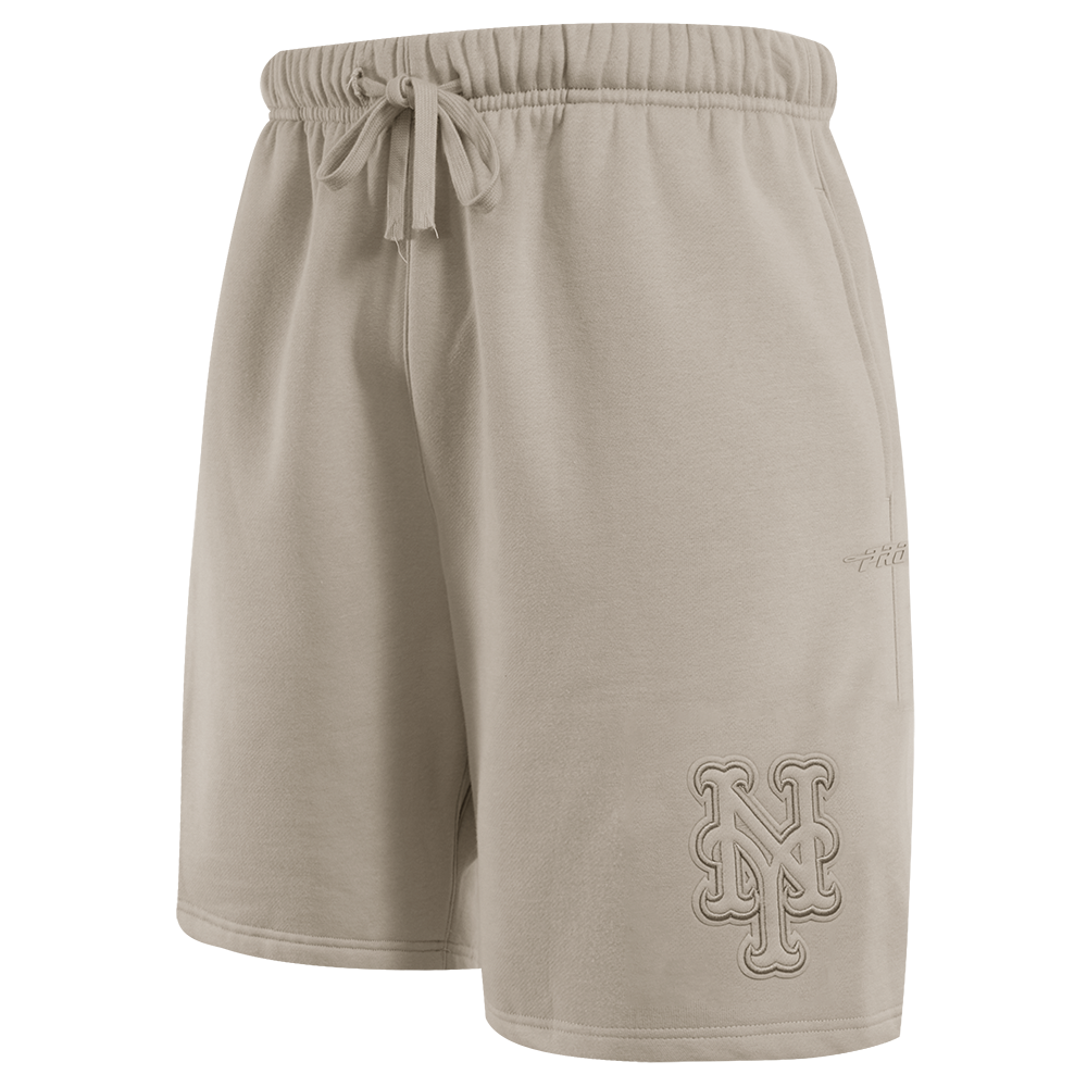 MLB NEW YORK METS NEUTRAL SHORT EN MOLLETON POUR HOMME POUR HOMME (TAUPE)
