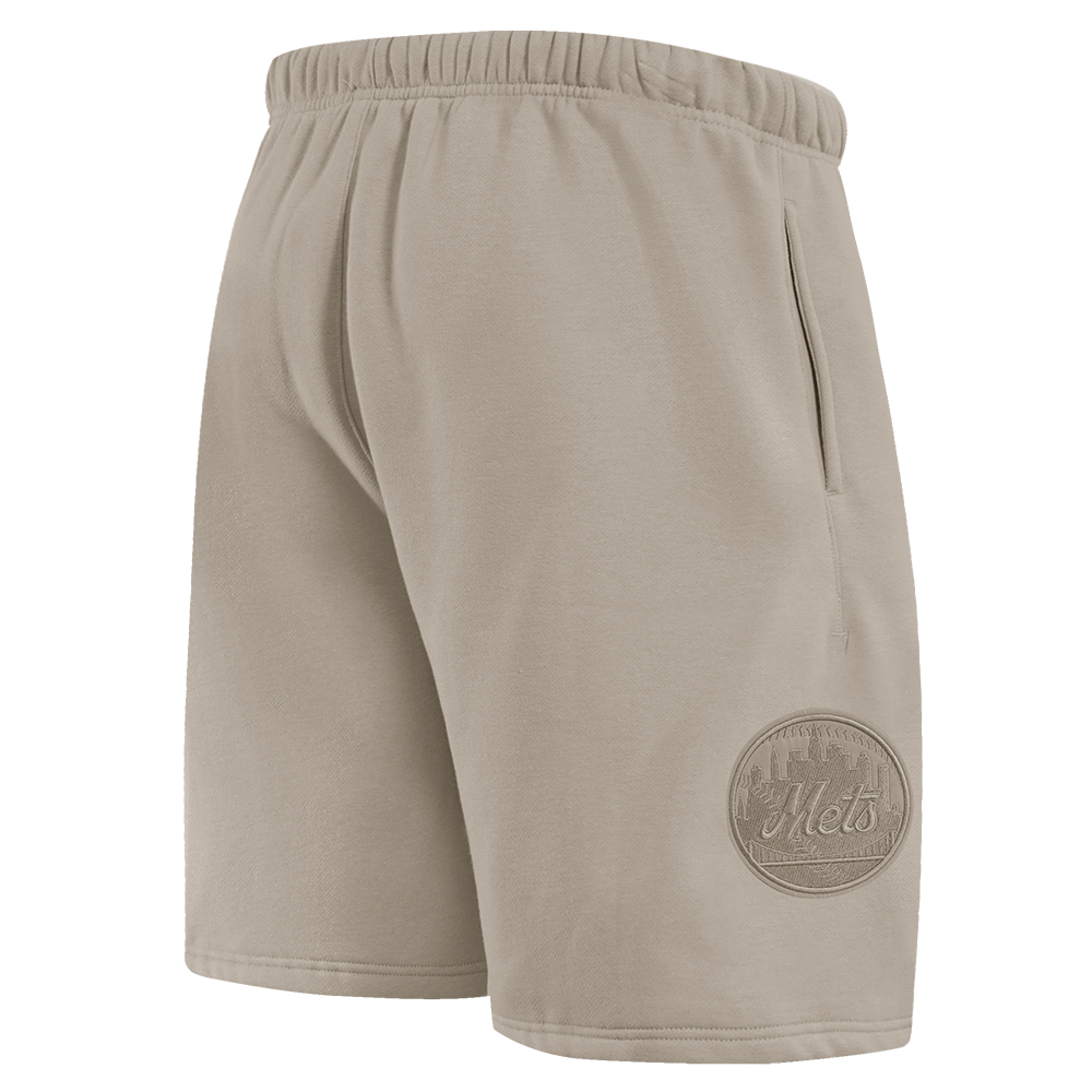 MLB NEW YORK METS NEUTRAL SHORT EN MOLLETON POUR HOMME POUR HOMME (TAUPE)