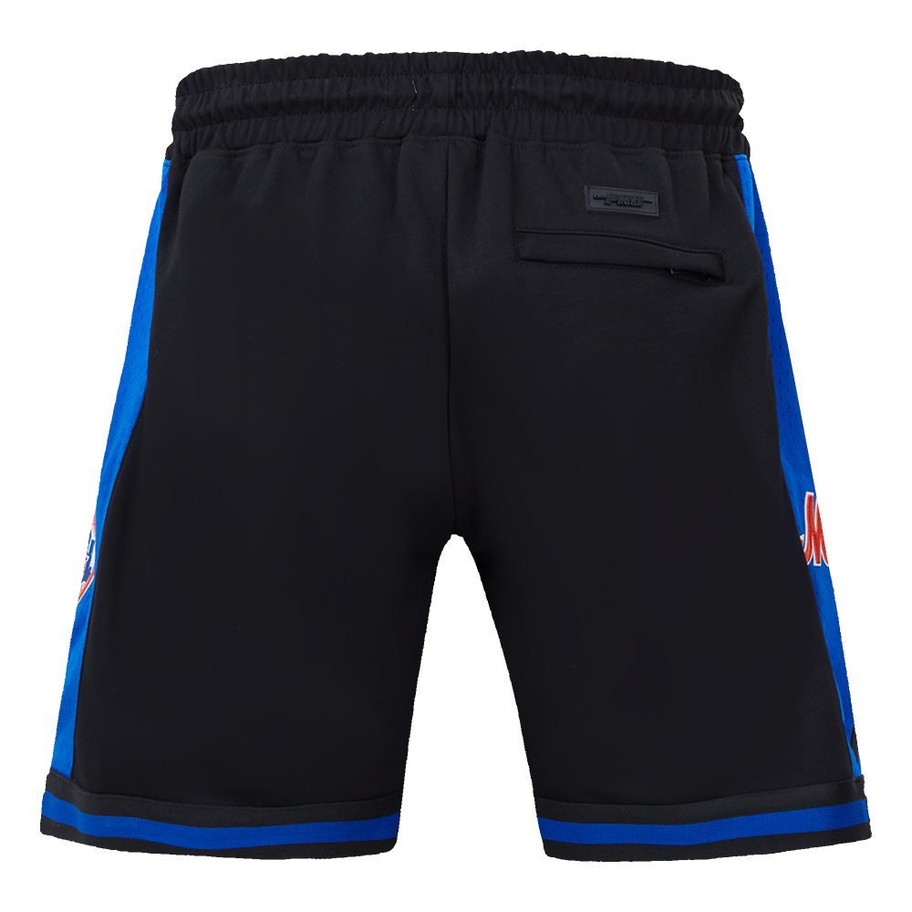 MLB NEW YORK METS SCRIPT TAIL SHORT EN MAILLE DOUBLE 2.0 POUR HOMME (NOIR/BLEU ROYAL/NOIR)