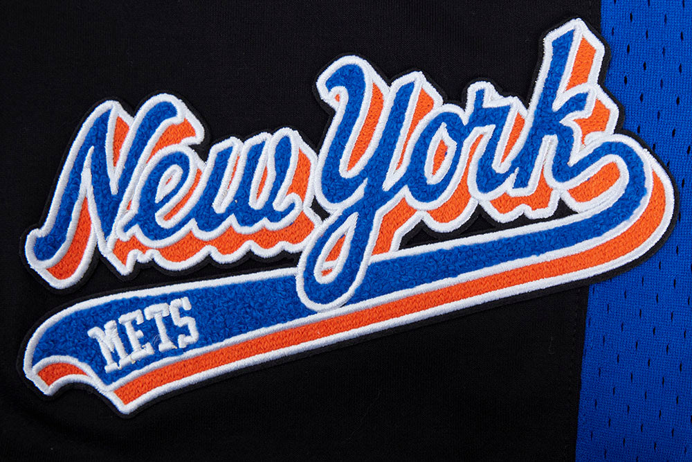 MLB NEW YORK METS SCRIPT TAIL SHORT EN MAILLE DOUBLE 2.0 POUR HOMME (NOIR/BLEU ROYAL/NOIR)