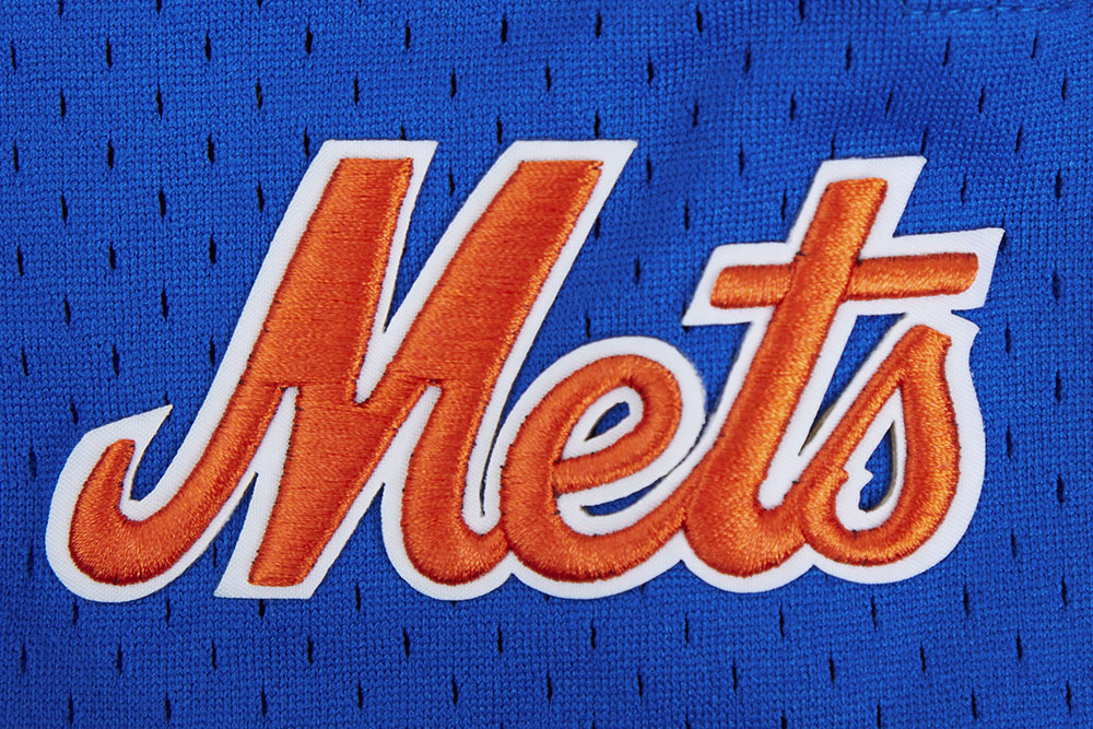 MLB NEW YORK METS SCRIPT TAIL SHORT EN MAILLE DOUBLE 2.0 POUR HOMME (NOIR/BLEU ROYAL/NOIR)