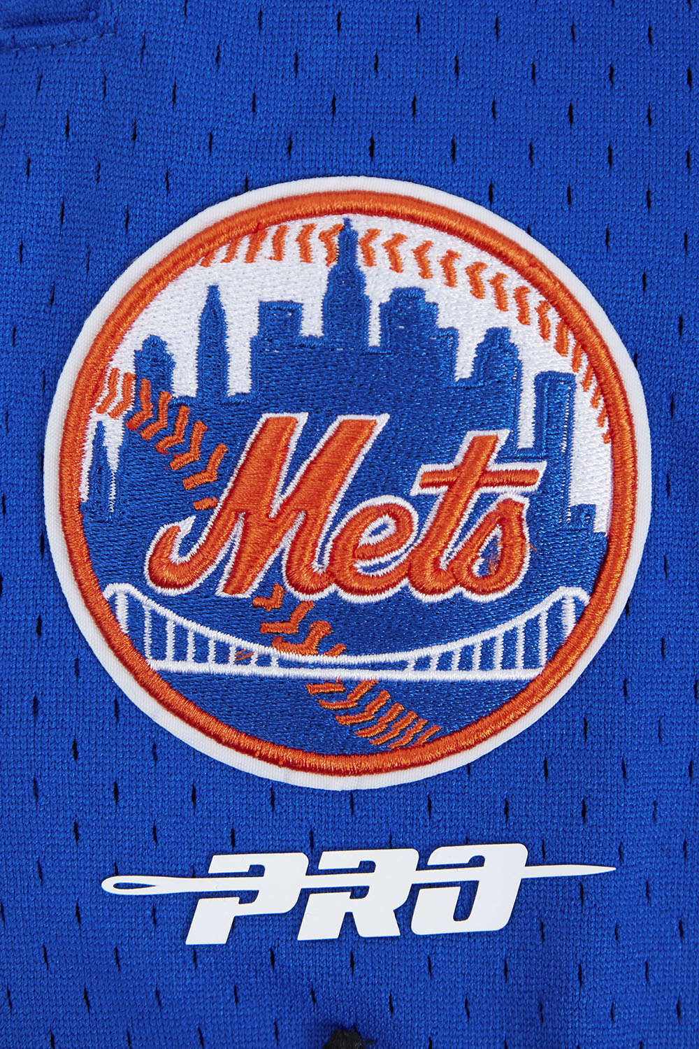 MLB NEW YORK METS SCRIPT TAIL SHORT EN MAILLE DOUBLE 2.0 POUR HOMME (NOIR/BLEU ROYAL/NOIR)