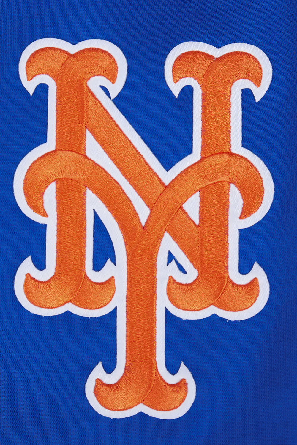 MLB NEW YORK METS SCRIPT TAIL SHORT EN MAILLE DOUBLE 2.0 POUR HOMME (BLEU ROYAL/ORANGE)