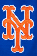 MLB NEW YORK METS SCRIPT TAIL SHORT EN MAILLE DOUBLE 2.0 POUR HOMME (BLEU ROYAL/ORANGE)