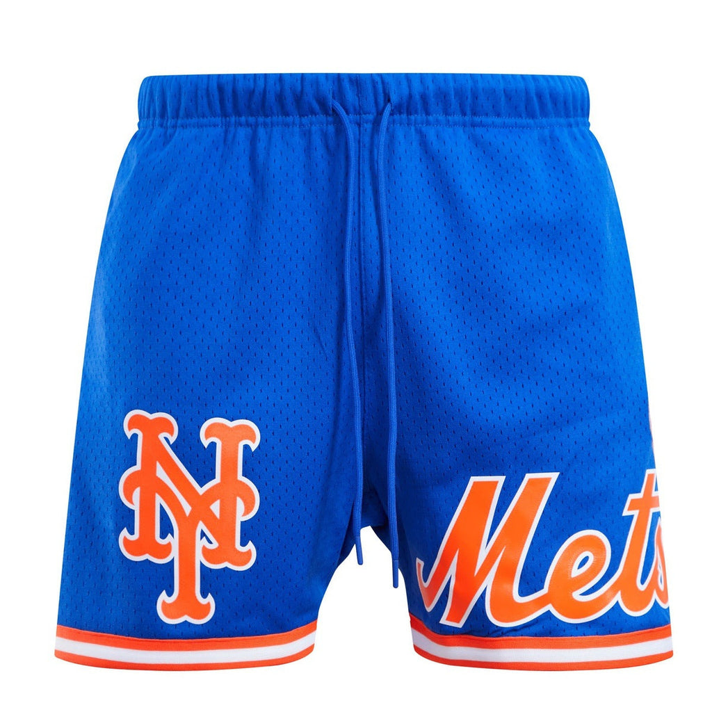 MLB NEW YORK METS MESH SHORT À LOGO POUR HOMME (BLEU ROYAL)