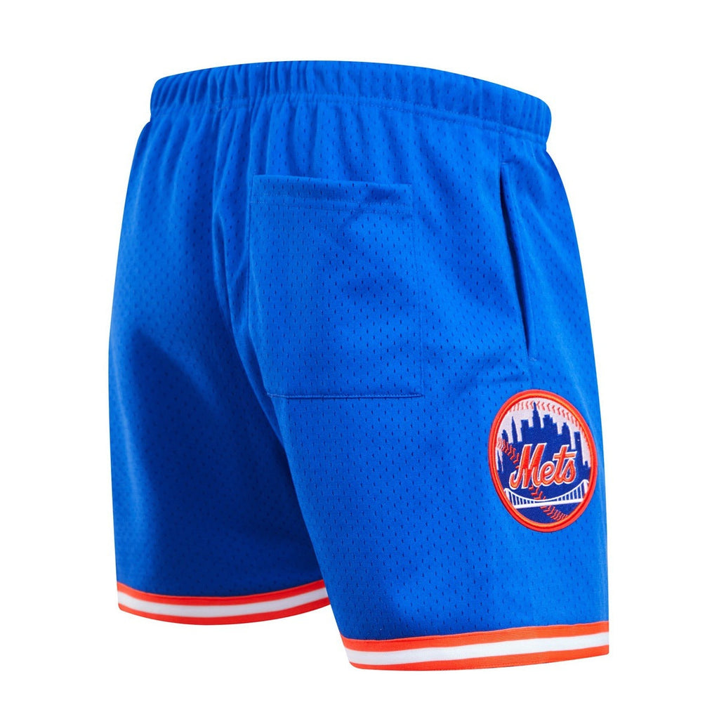 MLB NEW YORK METS MESH SHORT À LOGO POUR HOMME (BLEU ROYAL)