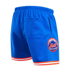 MLB NEW YORK METS MESH SHORT À LOGO POUR HOMME (BLEU ROYAL)