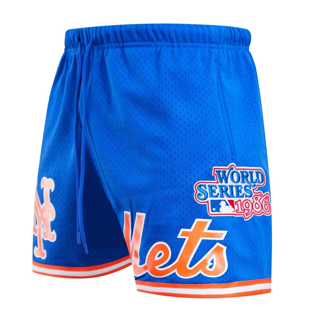 MLB NEW YORK METS MESH SHORT À LOGO POUR HOMME (BLEU ROYAL)
