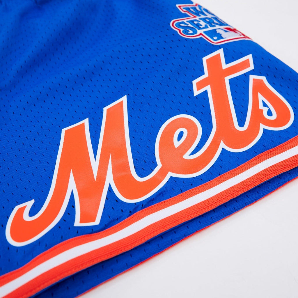 MLB NEW YORK METS MESH SHORT À LOGO POUR HOMME (BLEU ROYAL)