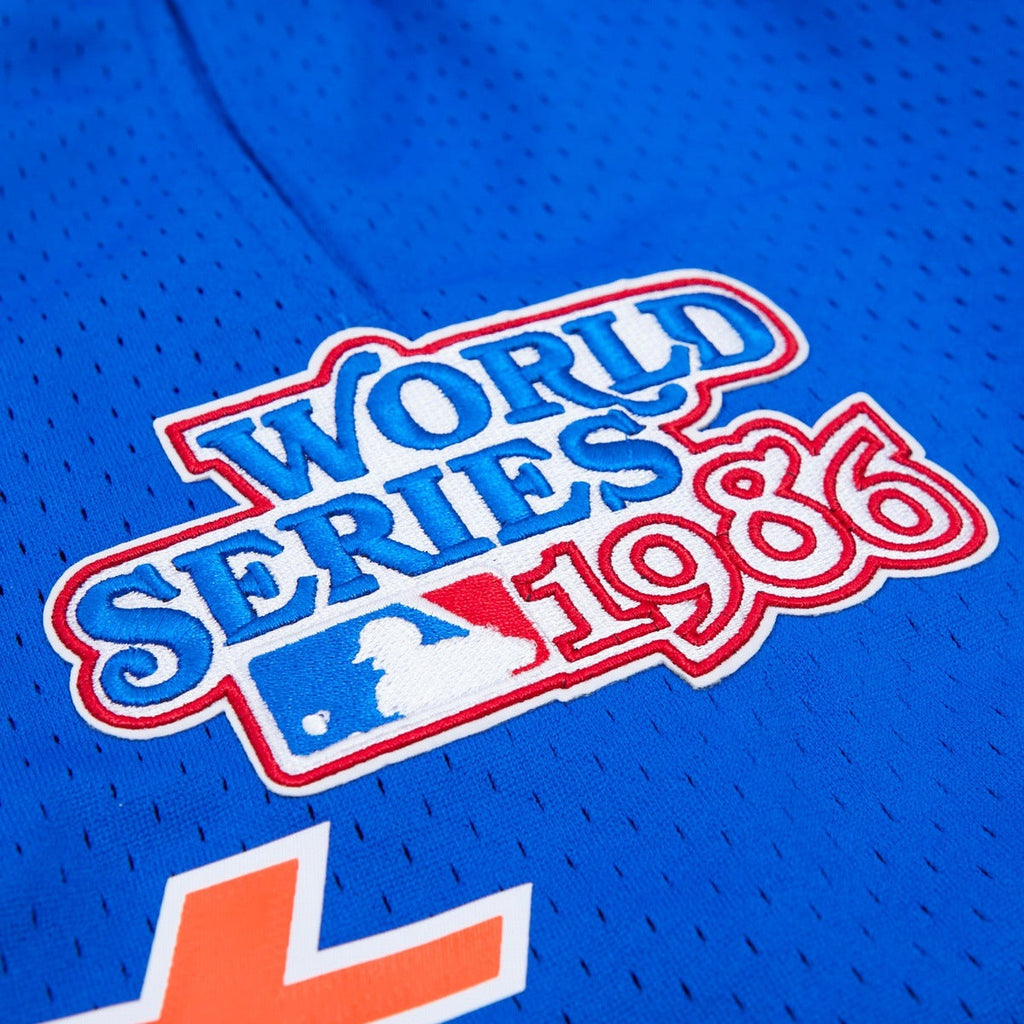 MLB NEW YORK METS MESH SHORT À LOGO POUR HOMME (BLEU ROYAL)