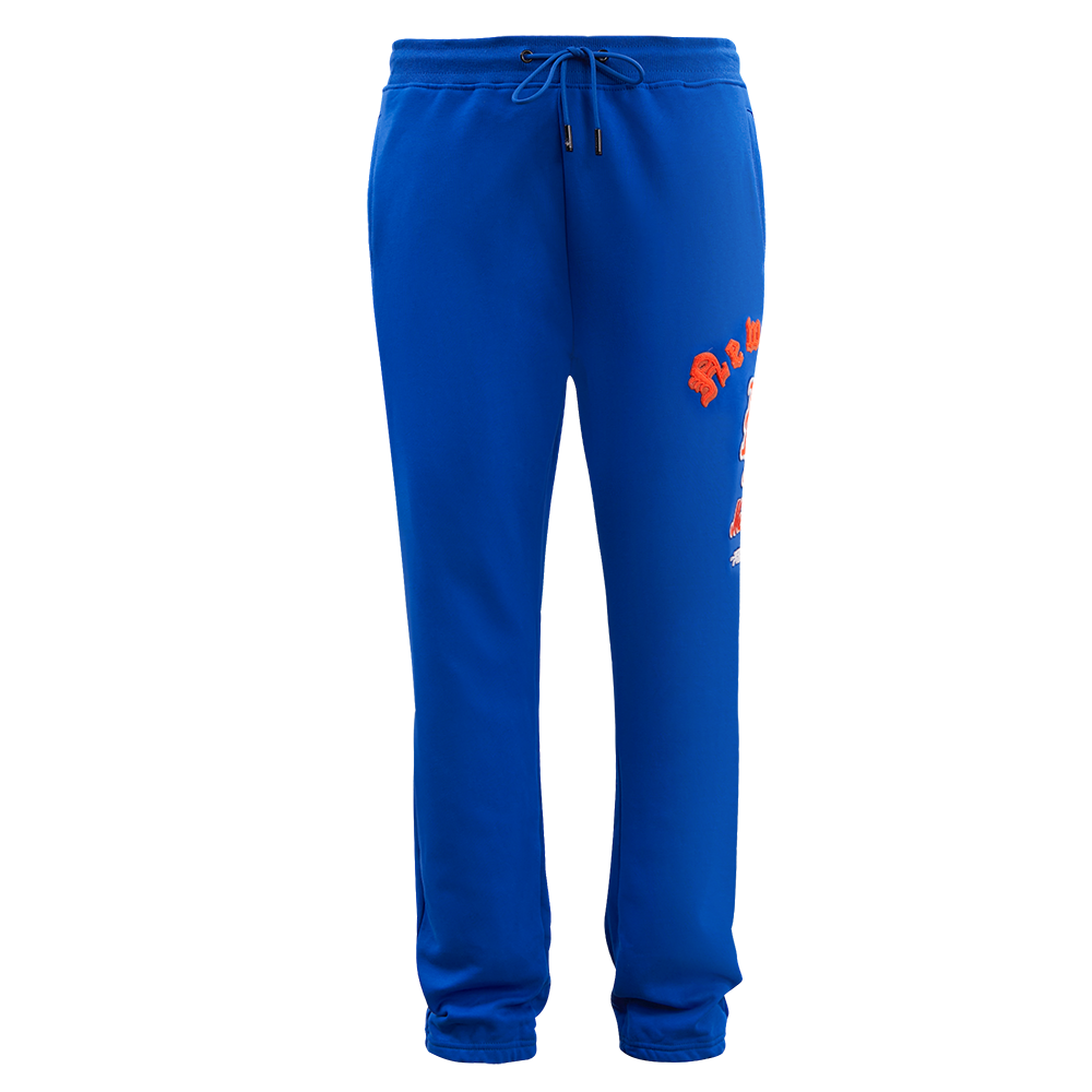 MLB NEW YORK METS OLD ENGLISH MEN'S SWEATPANT (ROYAL BLUE)