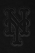 MLB NEW YORK METS NEUTRAL MEN'S  DROP SHOULDER FLC PO HOODIE (BLACK)