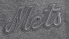 MLB NEW YORK METS NEUTRAL MEN'S  DROP SHOULDER FLC PO HOODIE (DARK HEATHER GRAY)