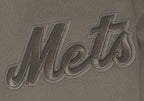 MLB NEW YORK METS NEUTRAL MEN'S  DROP SHOULDER FLC PO HOODIE (DARK TAUPE)