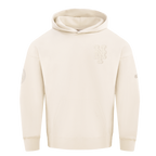 MLB NEW YORK METS NEUTRAL CHANDAIL À CAPUCHON EN MOLLETON À ÉPAULES TOMBANTES POUR HOMME (COQUILLE D'ŒUF)