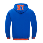 MLB NEW YORK METS MASH UP MEN'S RIB FLC PO HOODIE (ROYAL/ORANGE/ROYAL)