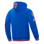 MLB NEW YORK METS MASH UP MEN'S RIB FLC PO HOODIE (ROYAL/ORANGE/ROYAL)