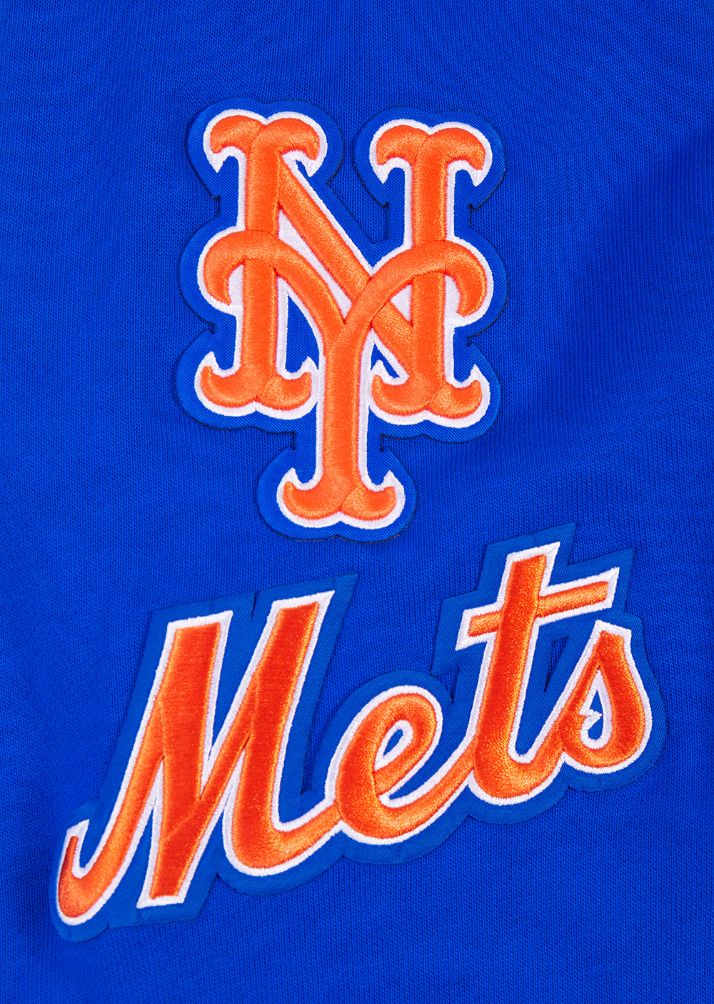 MLB NEW YORK METS MASH UP MEN'S RIB FLC PO HOODIE (ROYAL/ORANGE/ROYAL)