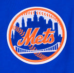 MLB NEW YORK METS MASH UP MEN'S RIB FLC PO HOODIE (ROYAL/ORANGE/ROYAL)