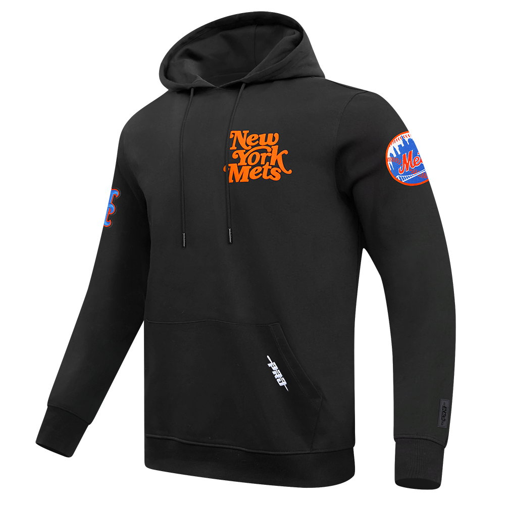 MLB NEW YORK METS SOUVENIR MEN'S FLC PO HOODIE (BLACK)