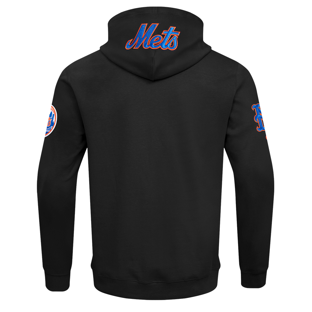 MLB NEW YORK METS CLASSIC WIND SUIT CHANDAIL À CAPUCHON TISSÉ À GLISSIÈRE POUR HOMME (NOIR)
