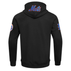 MLB NEW YORK METS CLASSIC WIND SUIT CHANDAIL À CAPUCHON TISSÉ À GLISSIÈRE POUR HOMME (NOIR)