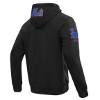 MLB NEW YORK METS CLASSIC WIND SUIT CHANDAIL À CAPUCHON TISSÉ À GLISSIÈRE POUR HOMME (NOIR)