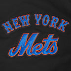 MLB NEW YORK METS CLASSIC WIND SUIT CHANDAIL À CAPUCHON TISSÉ À GLISSIÈRE POUR HOMME (NOIR)
