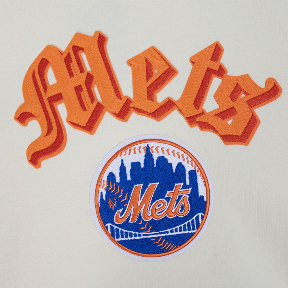 MLB NEW YORK METS BEST OF CHANDAIL À CAPUCHON EN MOLLETON À ÉPAULES TOMBANTES POUR HOMME (COQUILLE D'ŒUF)