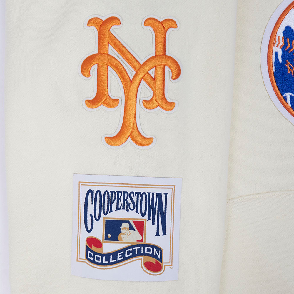 MLB NEW YORK METS BEST OF CHANDAIL À CAPUCHON EN MOLLETON À ÉPAULES TOMBANTES POUR HOMME (COQUILLE D'ŒUF)